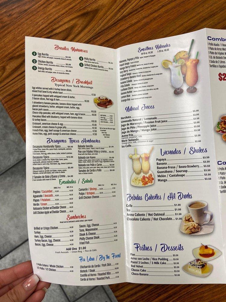 Menu at EL REY DEL SABOR restaurant, Irving
