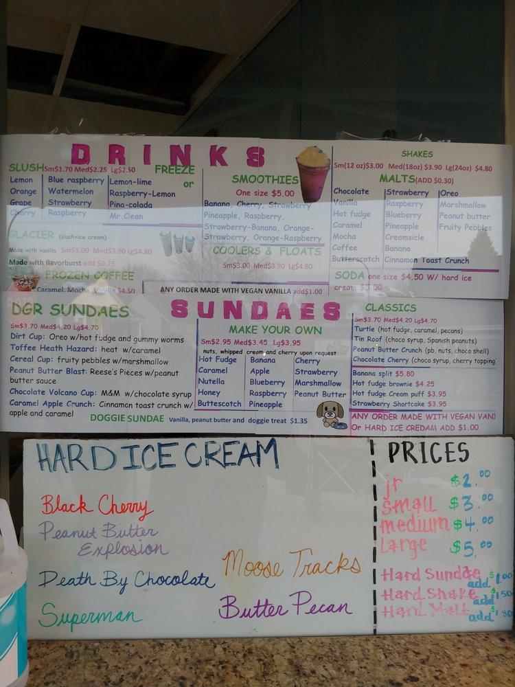 Menu at DairyGoRound restaurant, Plymouth