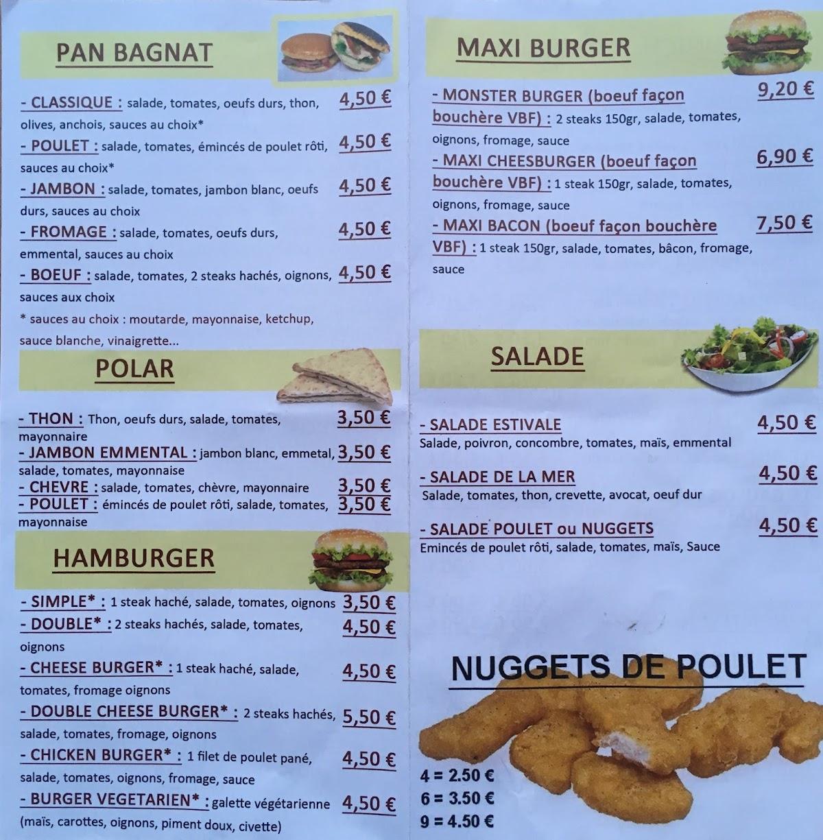 Menu at Maison Maurel restaurant, PortlaNouvelle