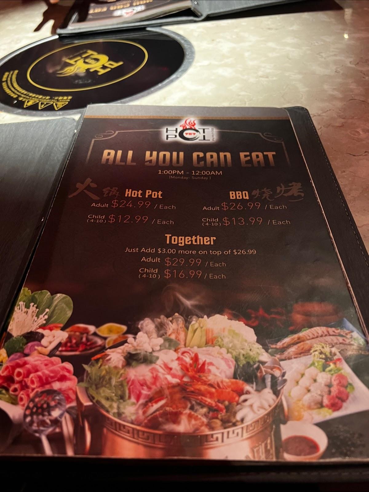 Menu at Hot Pot 757 BBQ, Virginia Beach