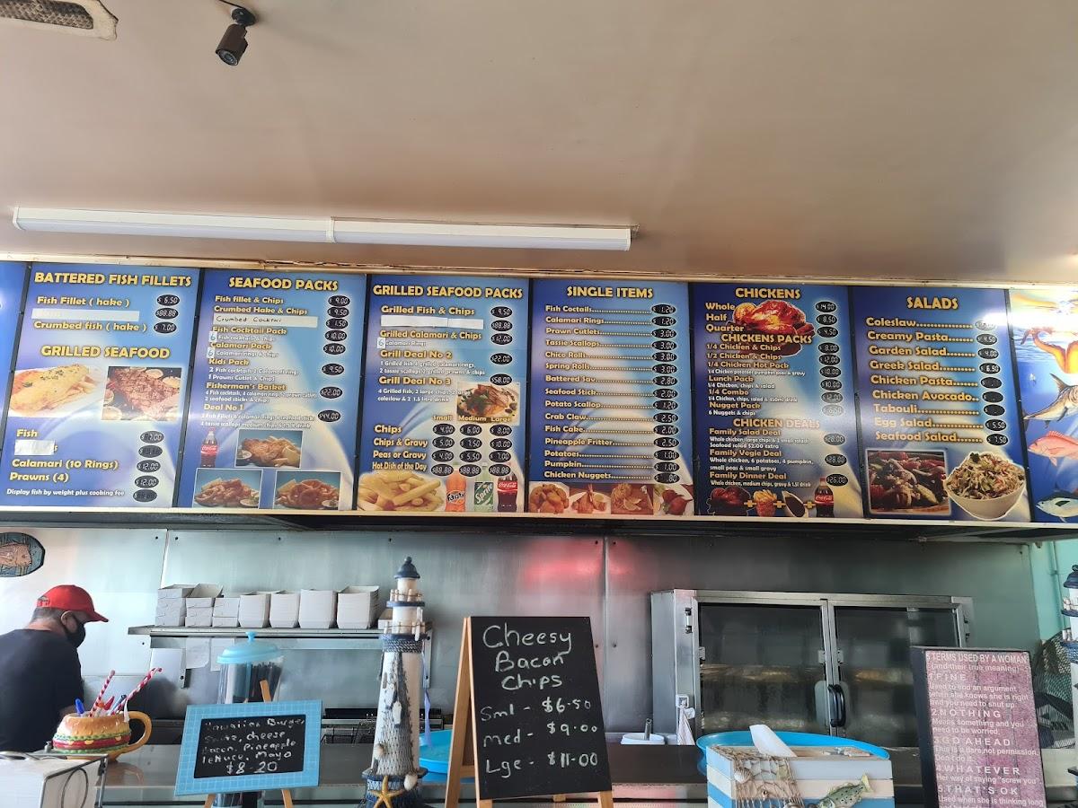 Menu at Ocean Blue W.B. restaurant, Gorokan