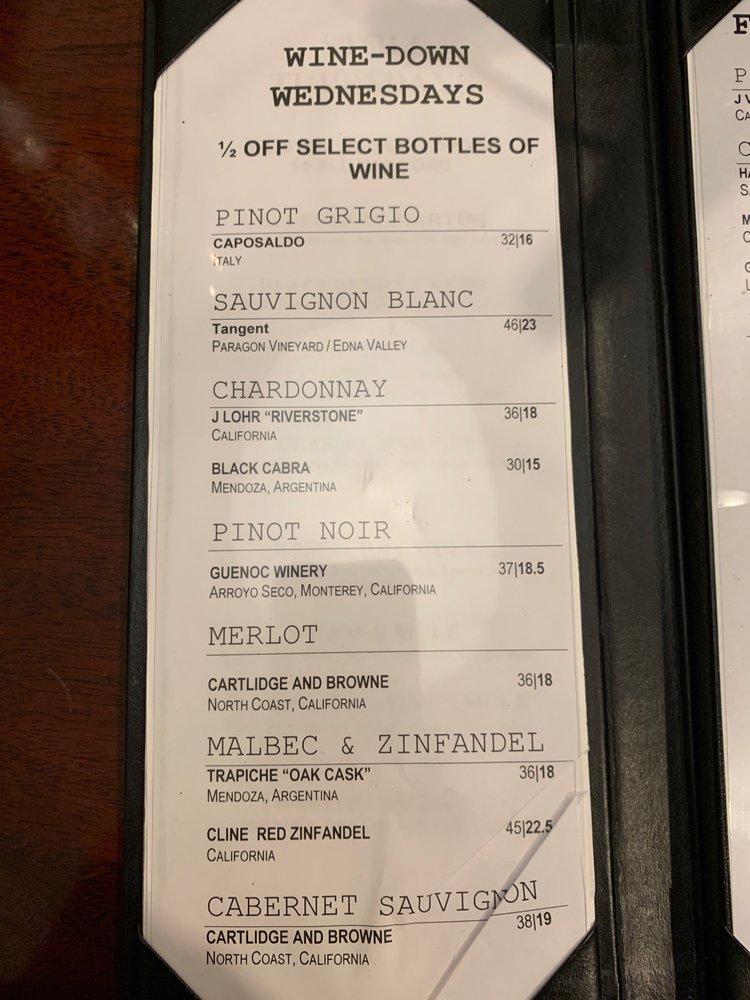 Menu at Stonewood Grill & Tavern steakhouse, Jacksonville, Baymeadows Rd 3