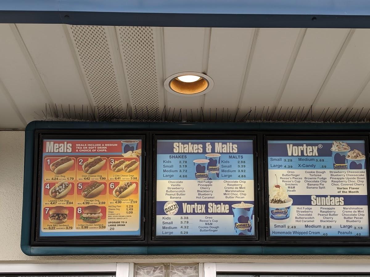 Carta del postres Chillers Ice Cream, Sellersburg, County Rd 311
