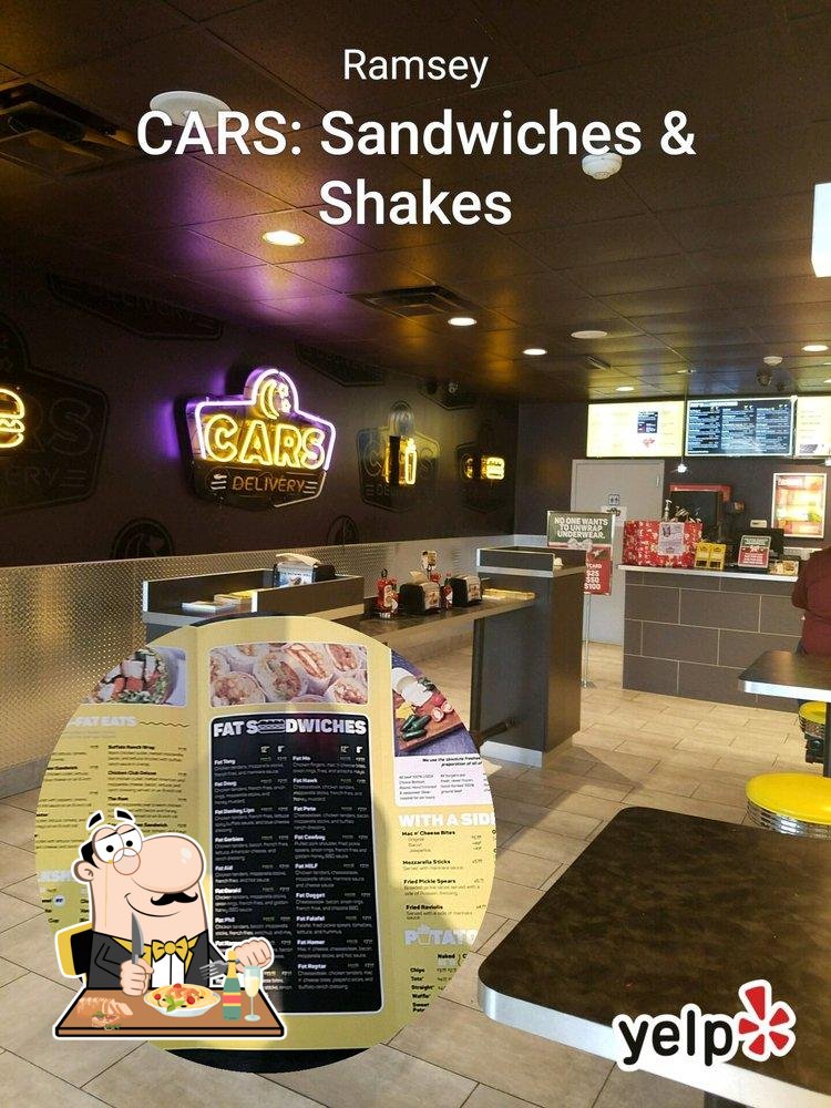 CARS Sandwiches Shakes in Ramsey Restaurant menu and reviews