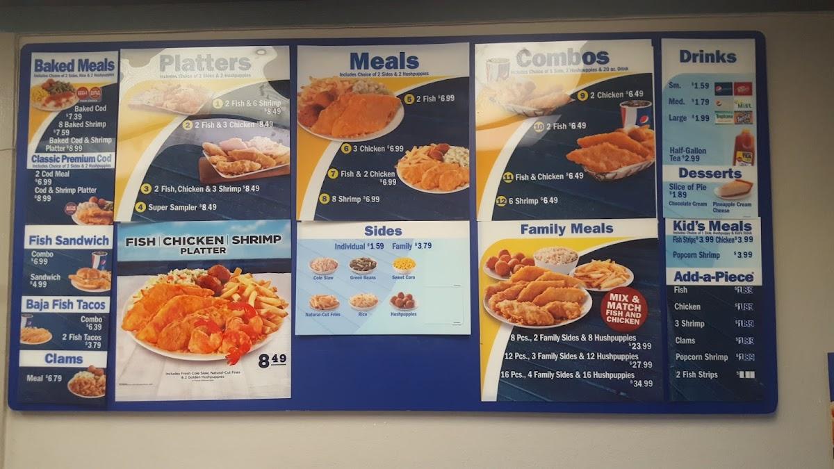 menu des argents de Long John