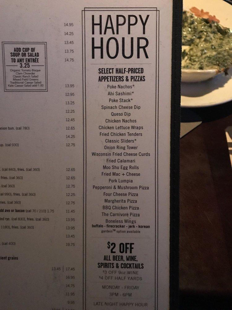Menu at Yard House pub & bar, Scottsdale, E Camelback Rd Suite 612