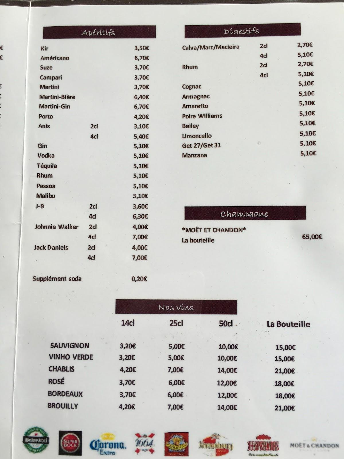 Menu At Café Plaisance La Garenne Colombes 27 Rue De Laigle