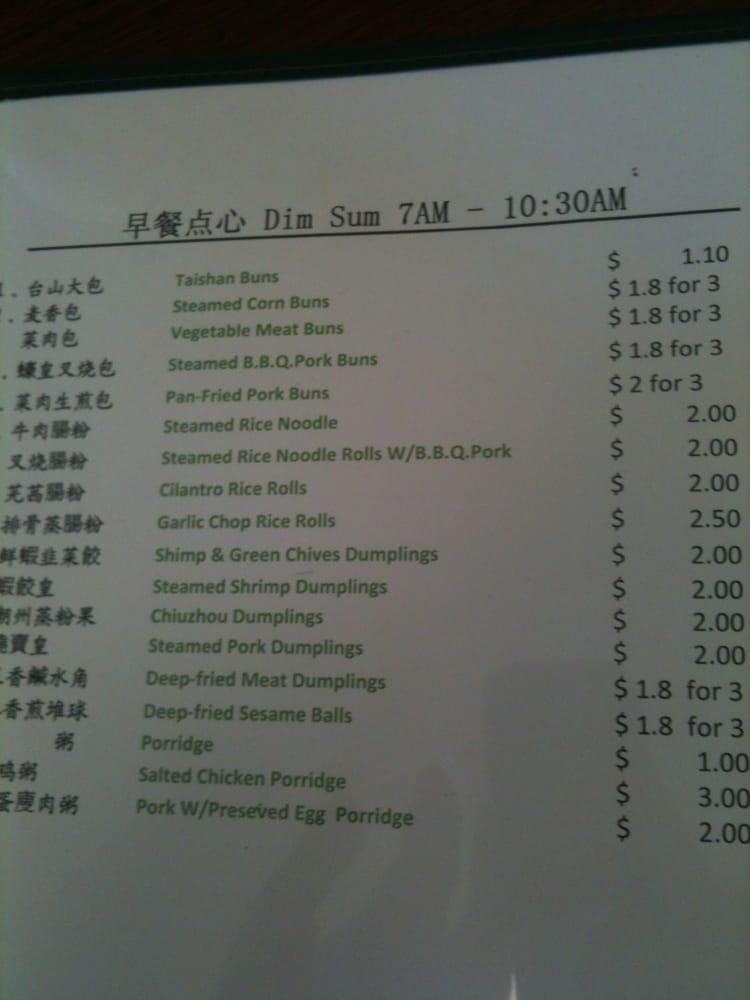 Menu at Buffalo Kitchen restaurant, San Francisco