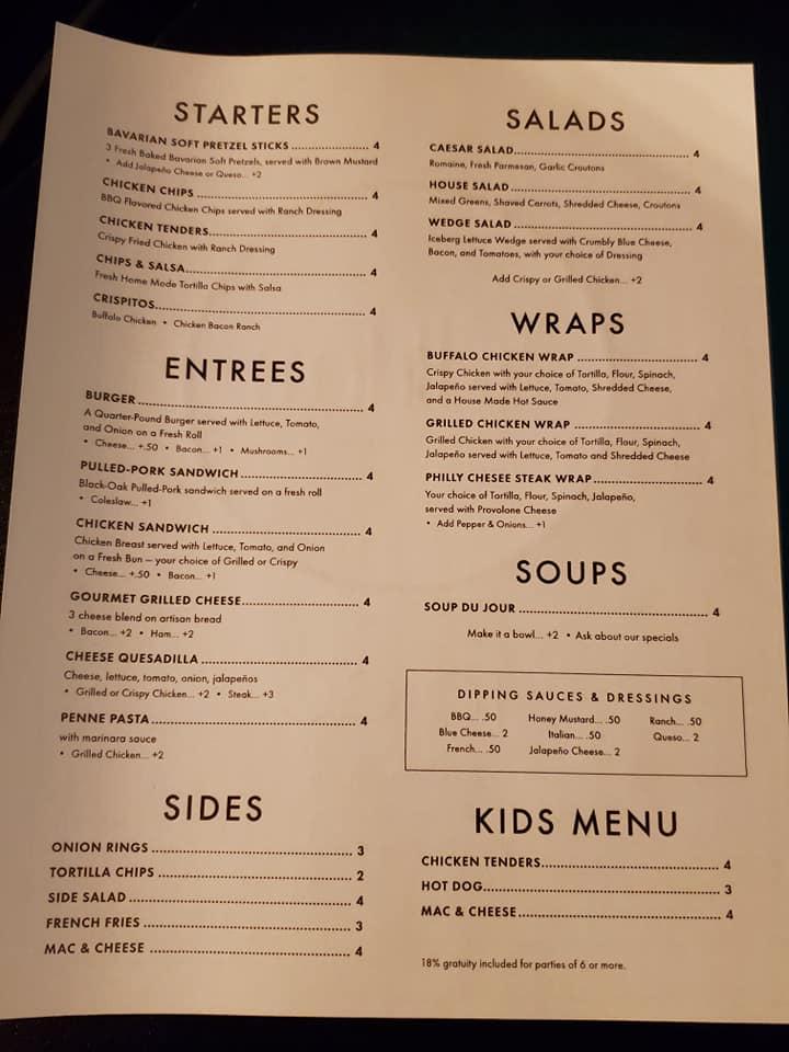 Menu at 4 Below Haggy's Bar and Grill, Jamestown, 104 E 2nd St