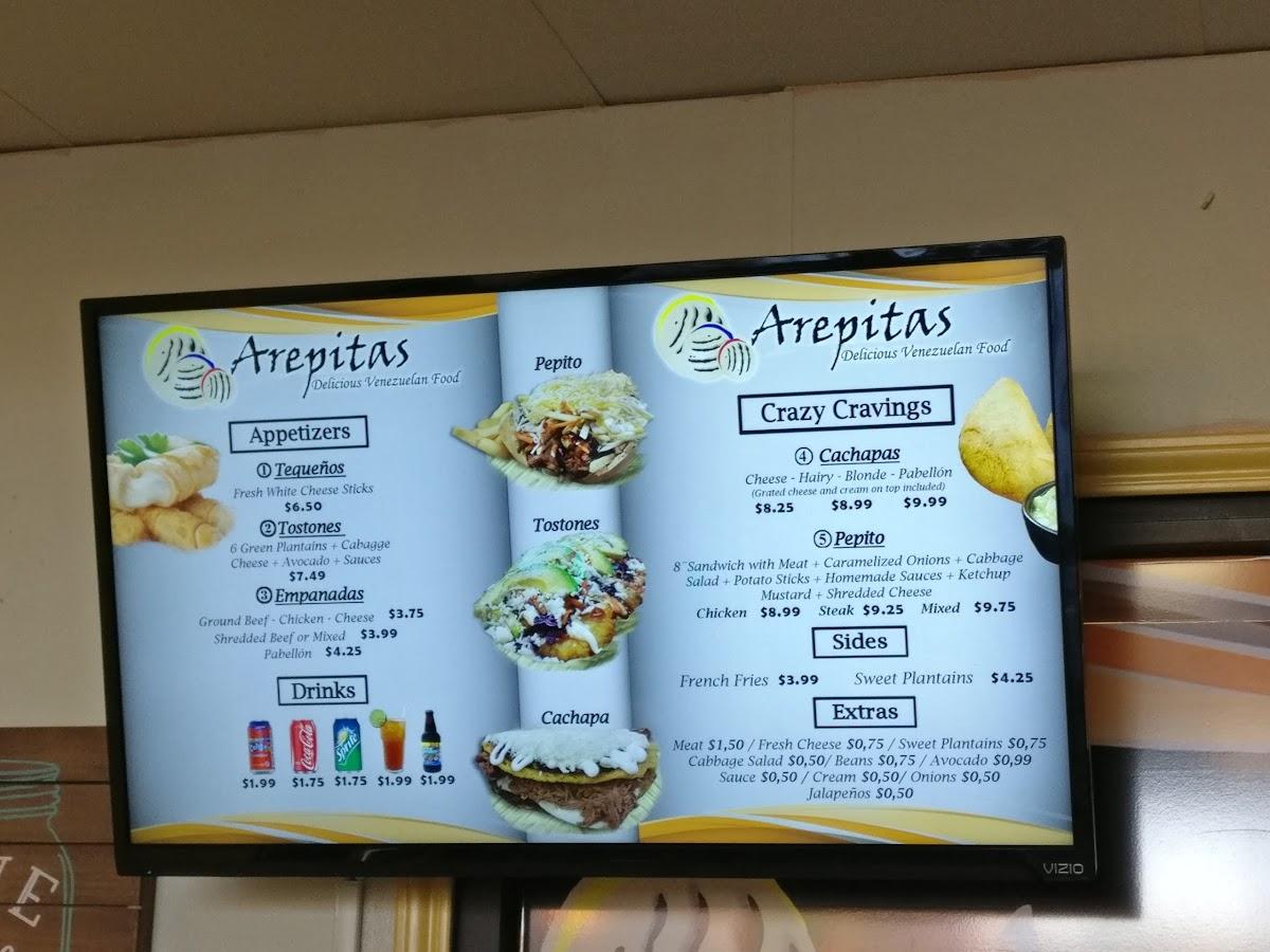 Menu at Arepitas (Harker Heights) restaurant, Harker Heights, 440 E