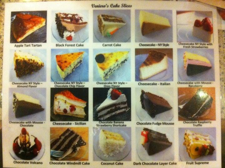 Menu at Veniero's Pasticceria & Caffe desserts, New York City