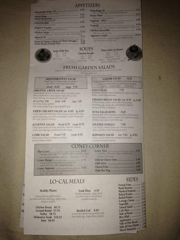 Menu at Village Grill of Farmington Hills restaurant, Farmington Hills