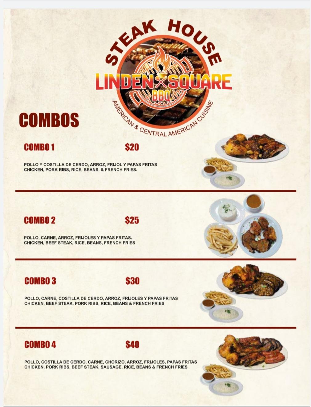 Menu at Linden Square BBQ, Lindenwold