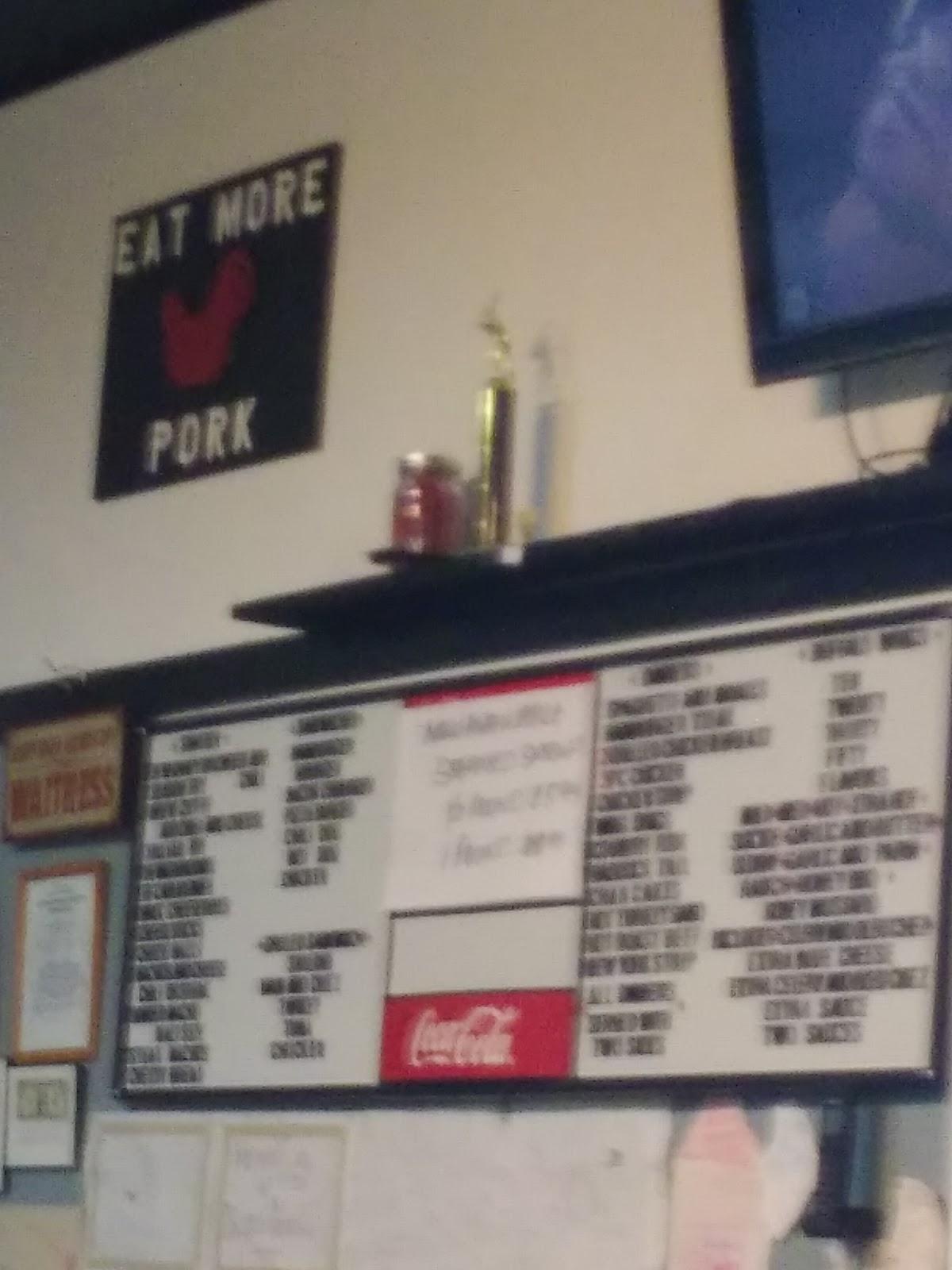 Menu at Port West Restaurant, Westernport