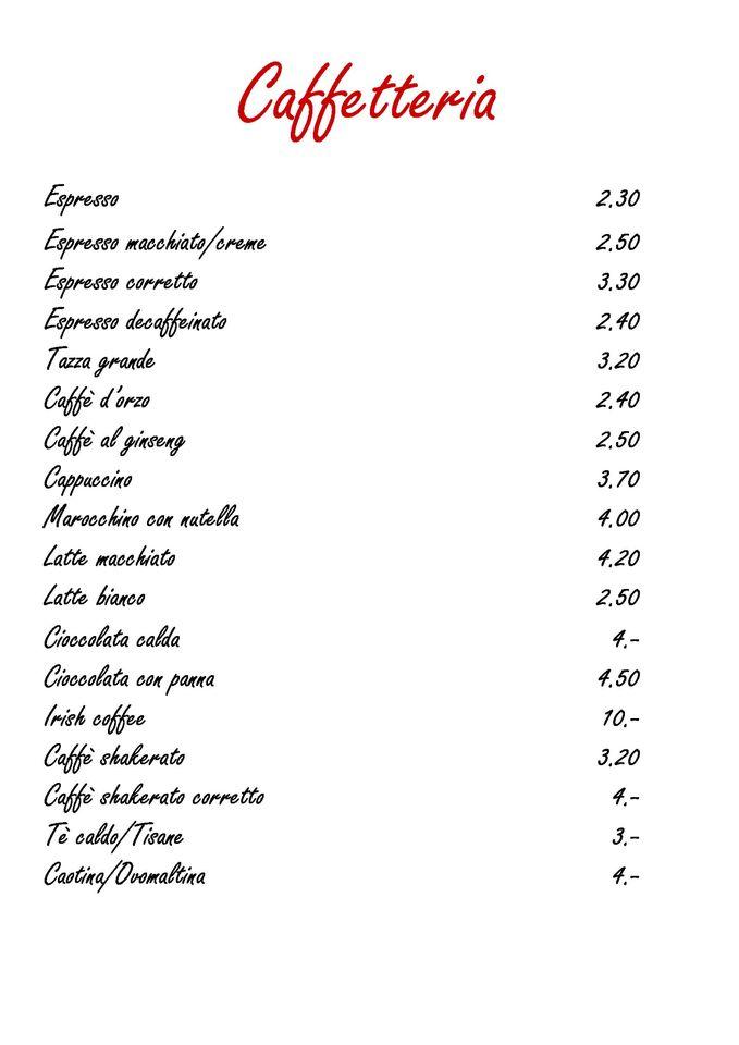 Menu di Locanda Poncini 