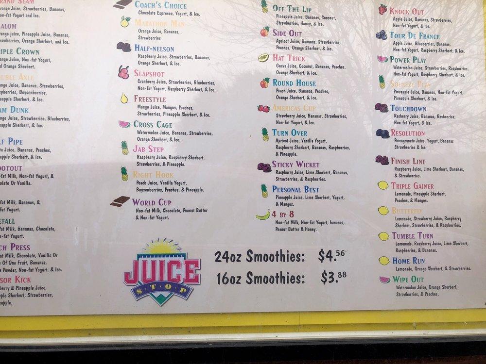 Menu at Juice Stop pub & bar, Omaha, N 129th St