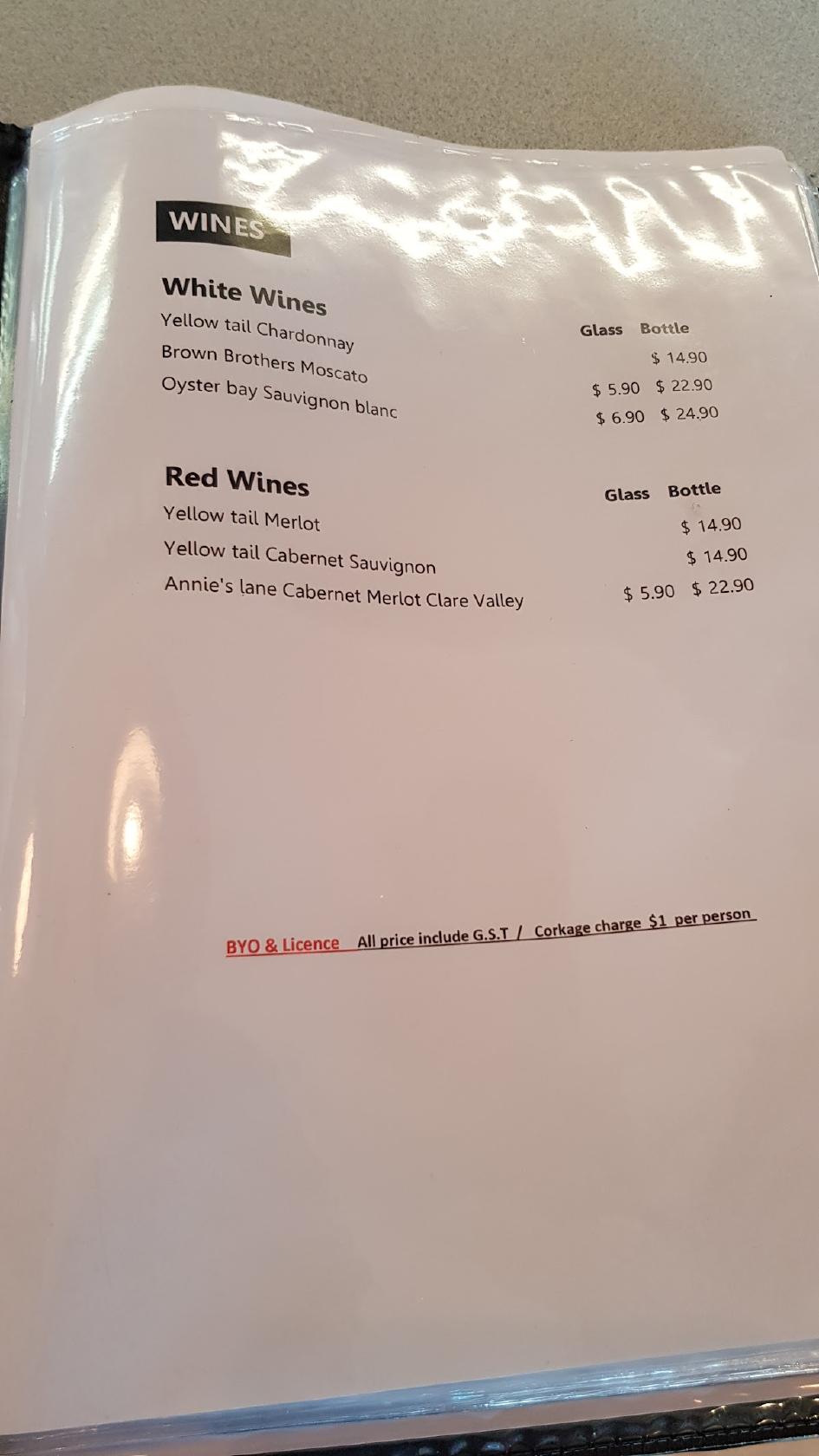 Menu at Chilli Thai Kyabram restaurant, Kyabram