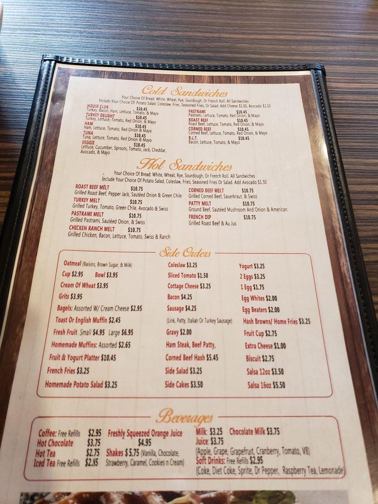 Menu at Franco’s Flapjack Family Restaurant, Poway
