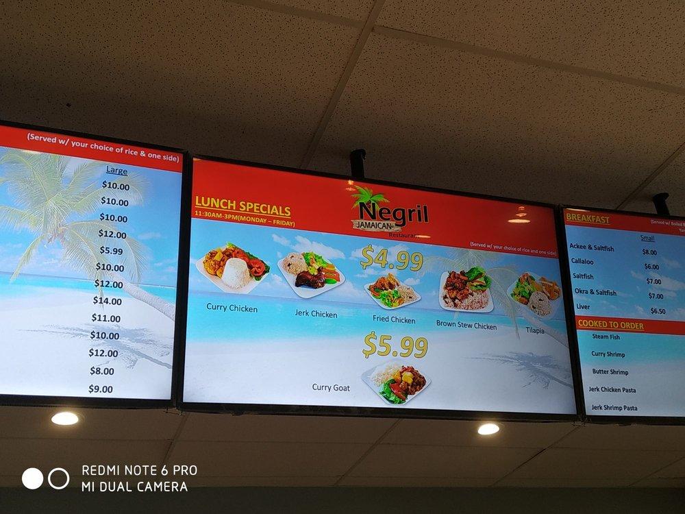 Menu at Negril Restaurant, Orlando, Silver Star Rd
