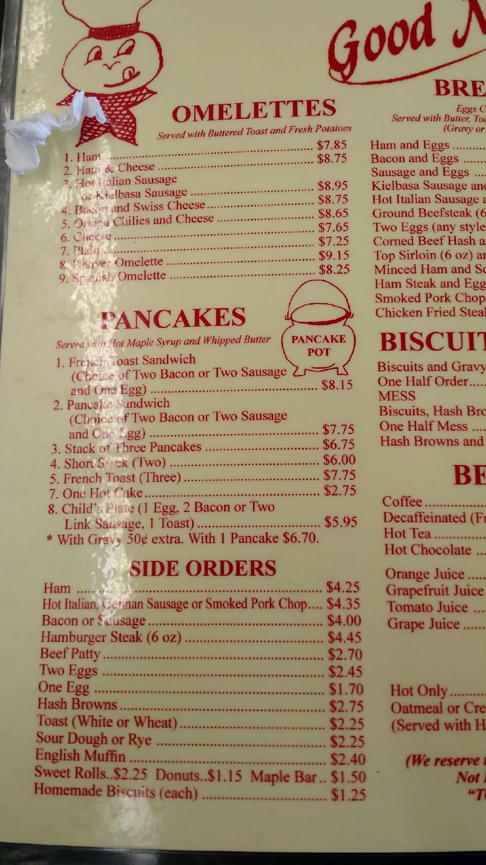 Menu at Cook N' Pot restaurant, Yuba City
