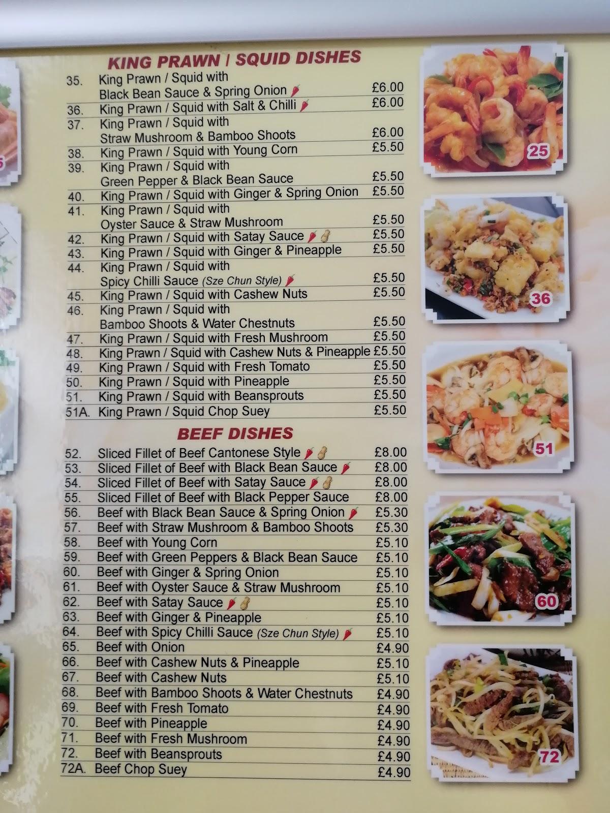 Menu at The White Rose fast food, Stourbridge