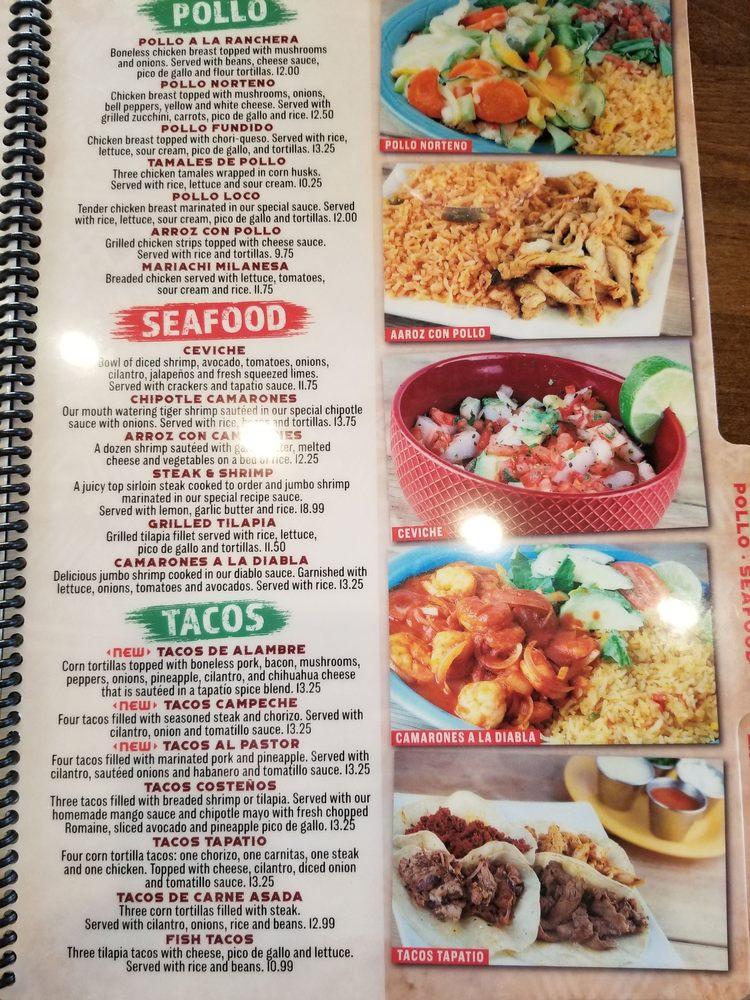 Menu at El Mariachi Mexican Restaurant Hamburg, Lexington