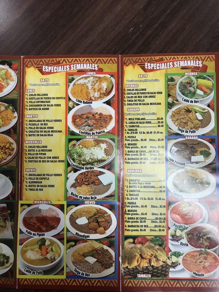 Carta del restaurante Tortilleria La Pequenita, La Puente