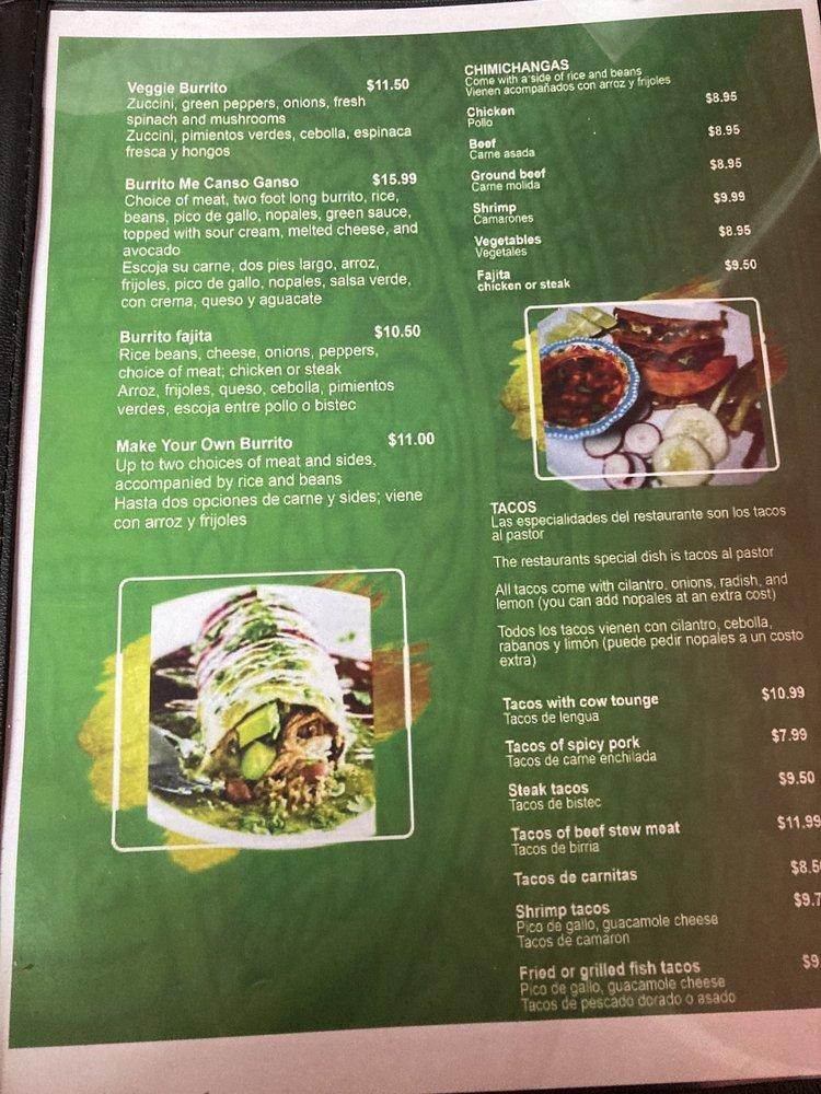 Menu at Burrito Loco Pizza and Grill pizzeria, WilkesBarre