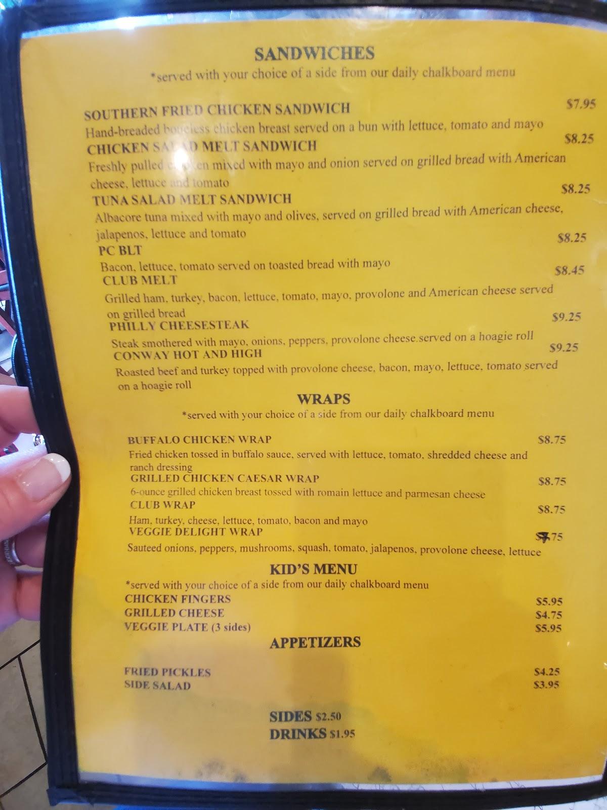 Menu at Pickled Cucumber restaurant, Conway