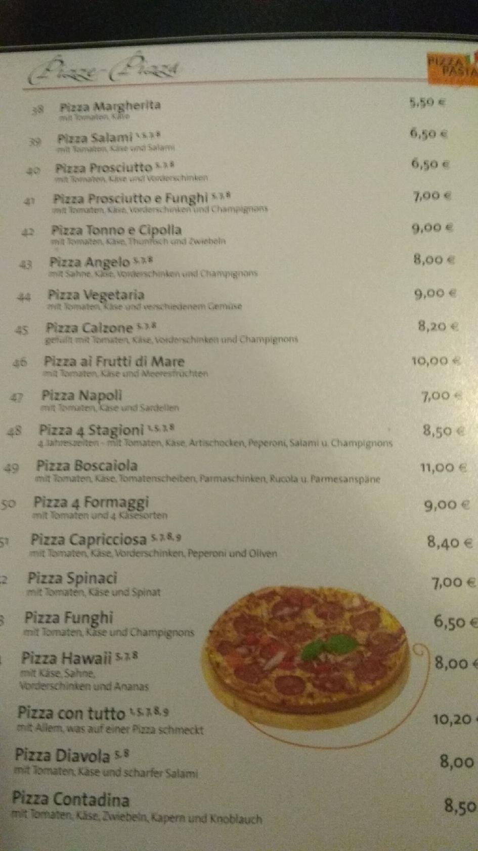 Menu at Pizza Pasta da Angelo, Reit im Winkl