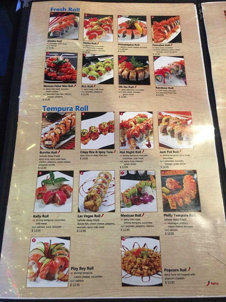 Menu at Sake Sushi & Korean BBQ, Lompoc