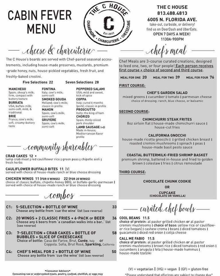 Menu – The C House