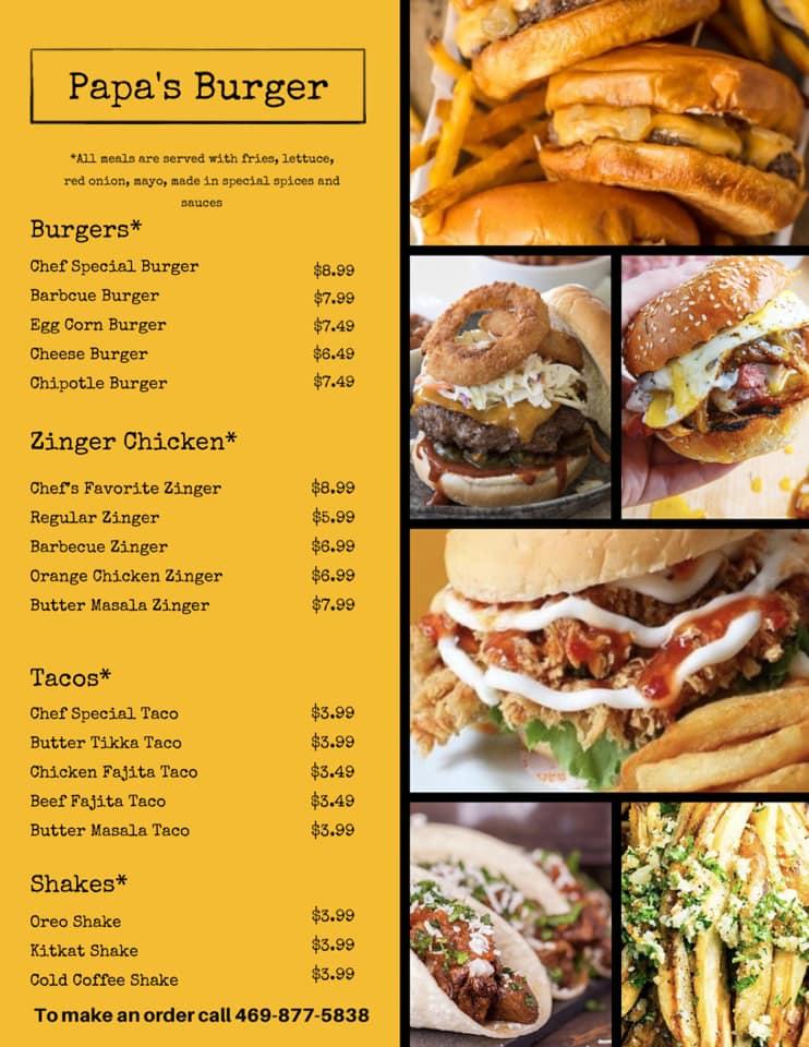 Menu At Papa S Kitchen Restaurant Dallas   R4a1 Menu Papas Kitchen 2021 09 3 