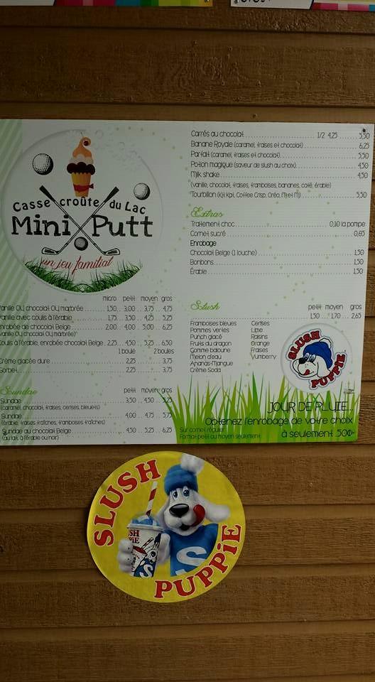 Menu at Cassecroute du Lac restaurant, LacEtchemin