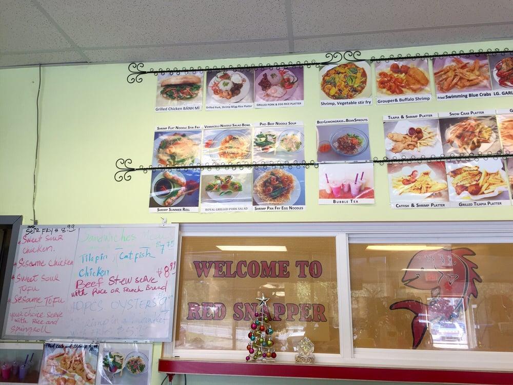 Menu at Red Snapper restaurant, Tallahassee, Crawfordville Rd 5