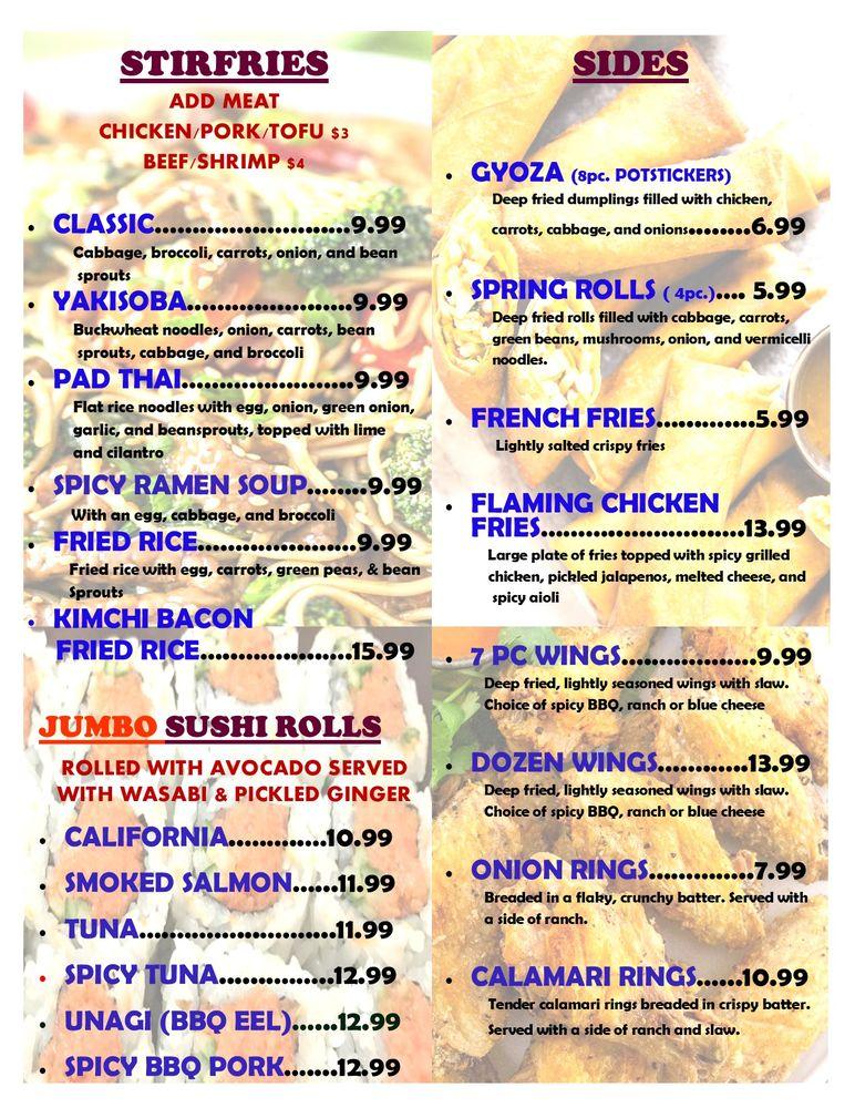 Menu at EAT 14 restaurant, Bingen