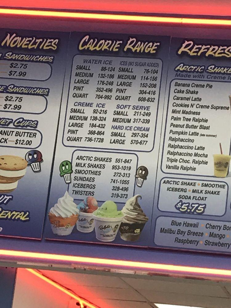 Menu at Ralph's Famous Italian Ices Of Smithtown pub & bar, Smithtown