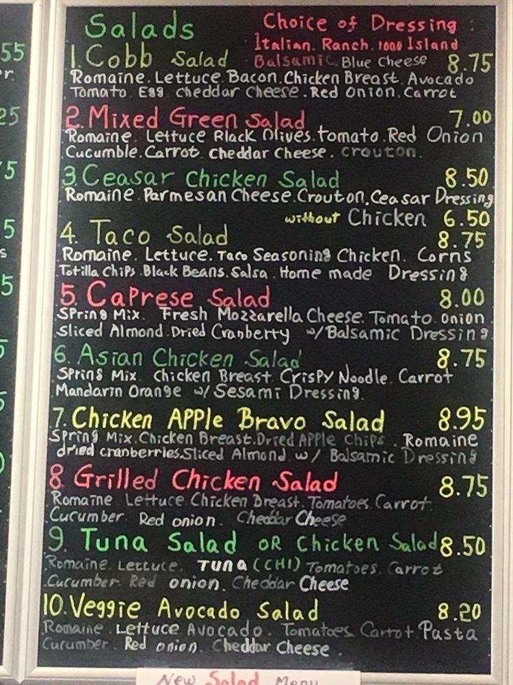 Menu at Big Cheese cafe, San Leandro, Edison Ave