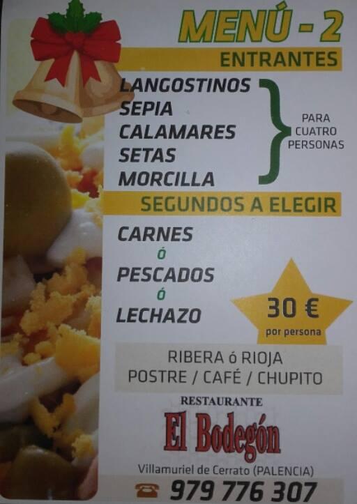 el bodegon menu