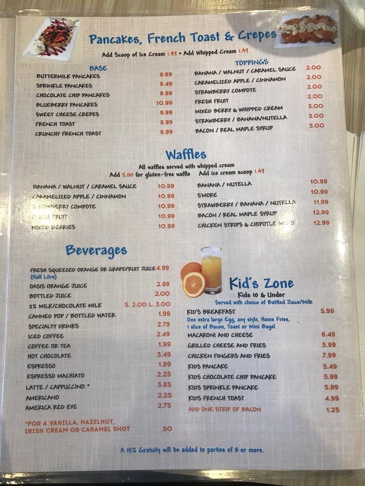 Menu at Bagel World Newmarket restaurant, Newmarket