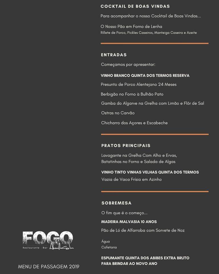 Menu em Fogo by Alexandre Silva restaurante, Lisboa