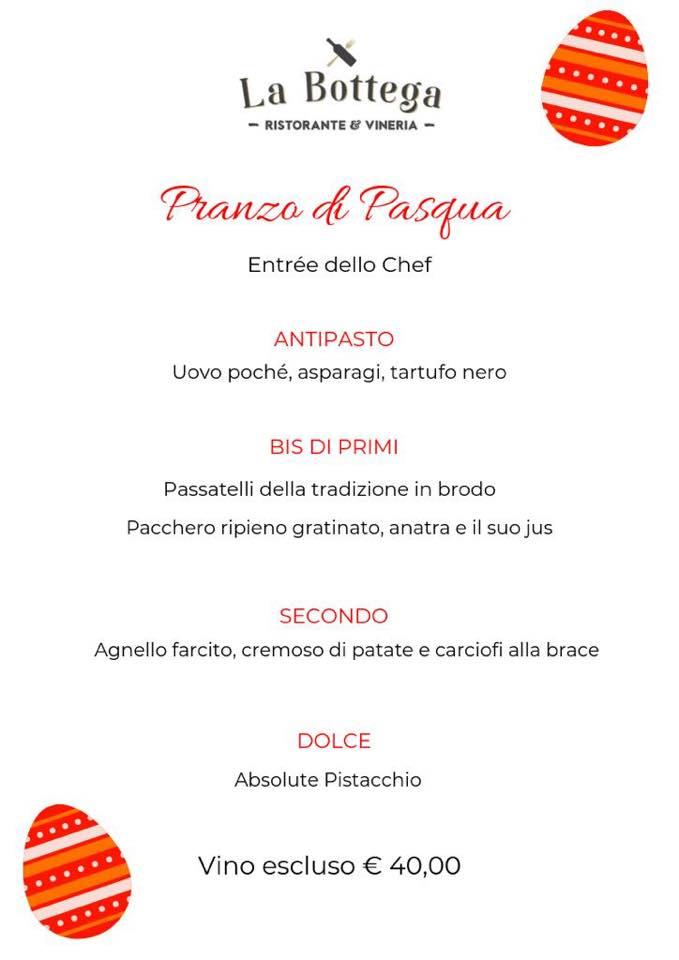 Menu Da La Bottega Ristorante Vineria Dozza