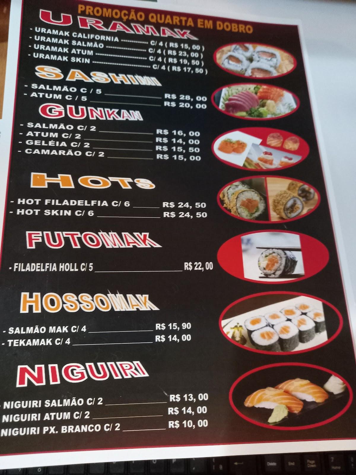 Menu at Tobayo Asian Food restaurant, Vitoria, R. Carlos Delgado Guerra