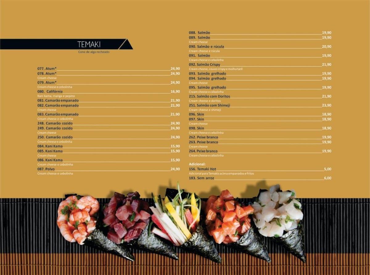 Menu em Nippon Sushi restaurante, Varginha