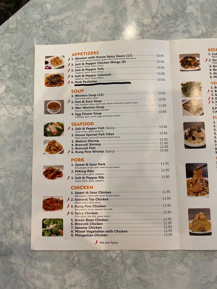 Menu at Andy's Kitchen Chinese Restaurant, Folsom
