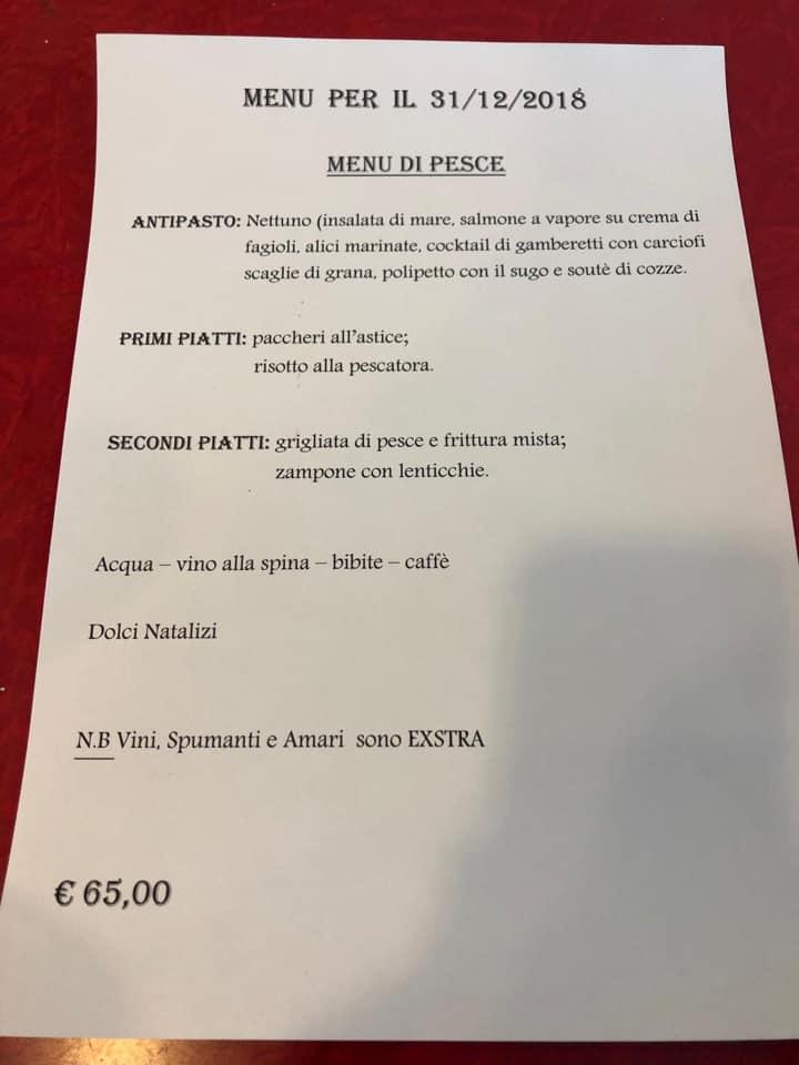 Menu di Ristorante Pizzeria Mariá 