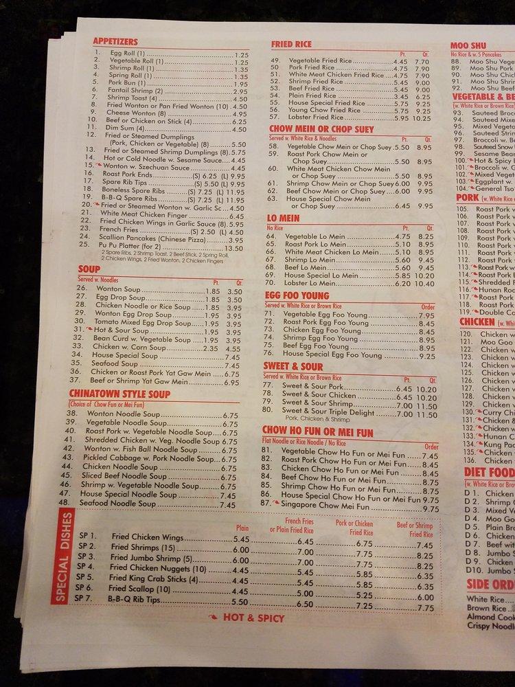 Menu At New Fook Fung Chinese Food Restaurant Bohemia   R4ae Menu New Fook Fung Chinese Food 