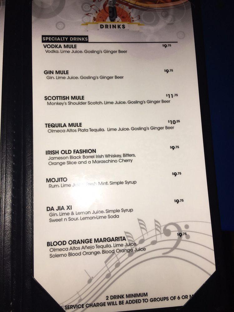 Menu at Glitter Karaoke pub & bar, Houston, Milam St