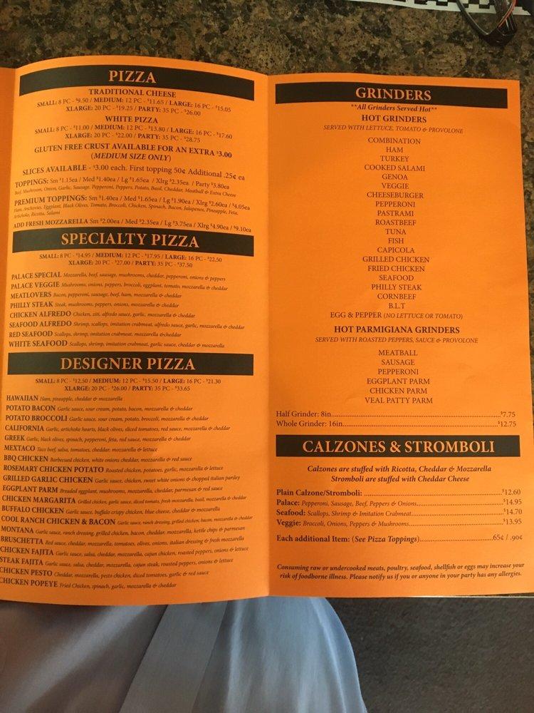 Menu At Pizza Palace Pizzeria Enfield   R4b1 Pizza Palace Menu 2021 09 34 