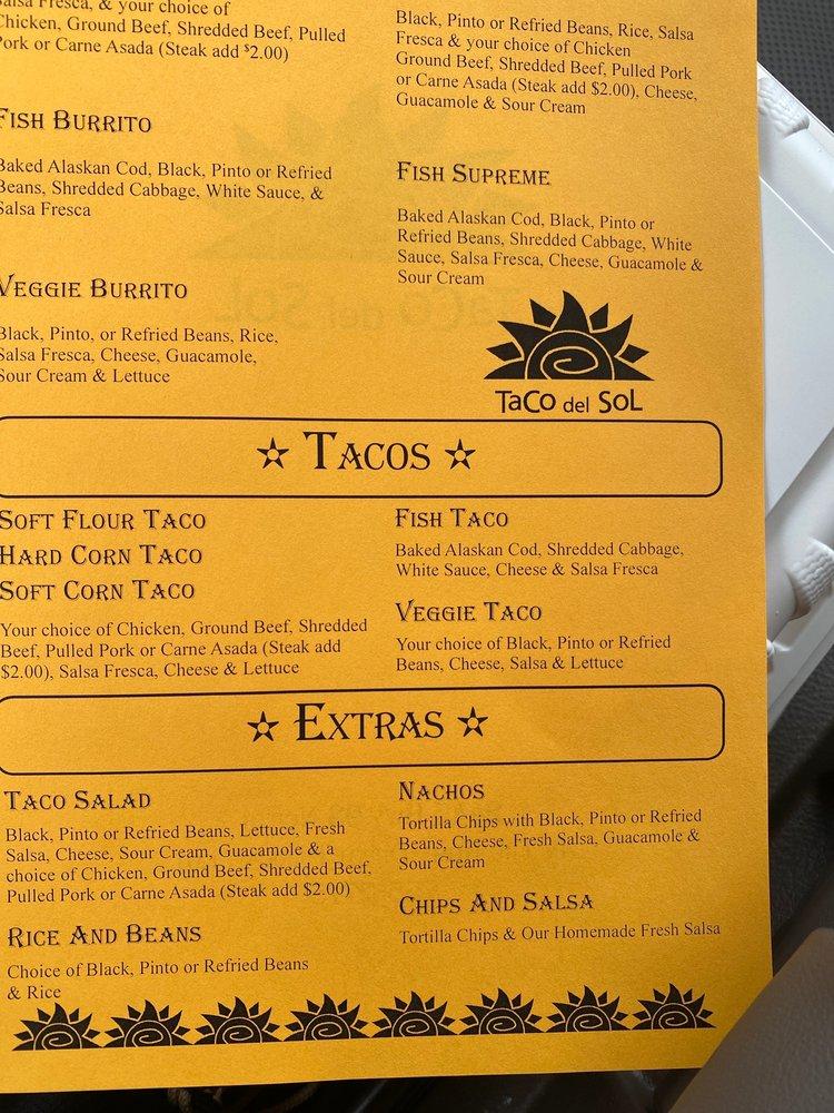 menu-at-taco-del-sol-restaurant-kalispell